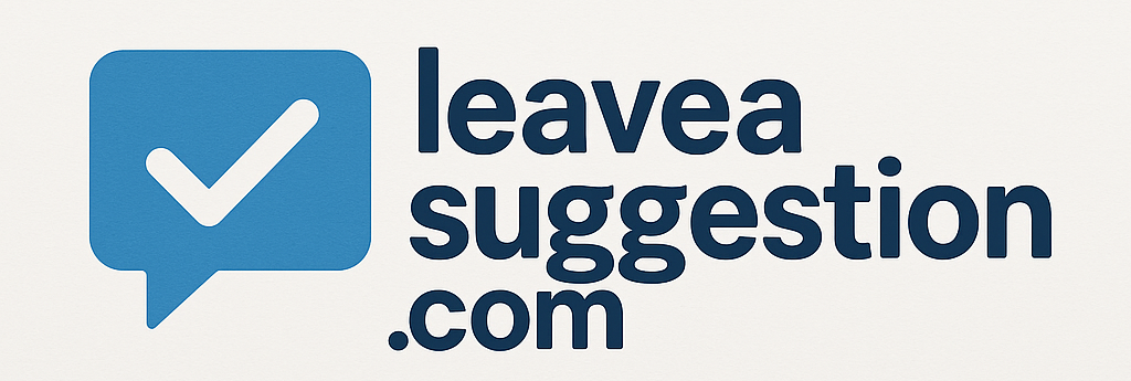 Leave a Suggestion